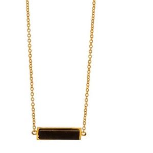 Gorjana black bar necklace